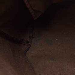 Pre Owned Gucci Brown/Beige GG Supreme Canvas and Leather Shopper Tote