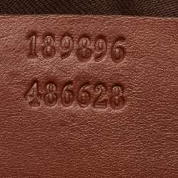 Pre Owned Gucci Brown/Beige GG Supreme Canvas and Leather Shopper Tote