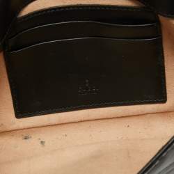 Gucci Black Matelasse Leather Mini GG Marmont Shoulder Bag