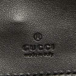 Gucci Black Matelasse Leather Mini GG Marmont Shoulder Bag