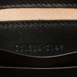 Gucci Black Matelasse Leather Mini GG Marmont Shoulder Bag