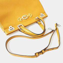 Gucci Yellow Leather Medium Zumi Tote Bag