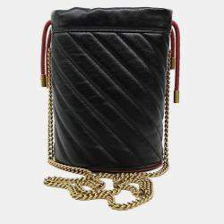 Pre Owned Gucci Mamont Bucket Bag (573817)