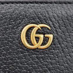 Gucci Black Leather Marmont Clutch Bag