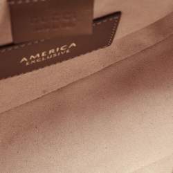 Pre Owned Gucci Beige/Brown GG Supreme Canvas and Leather Mini Blind For Love Shoulder Bag