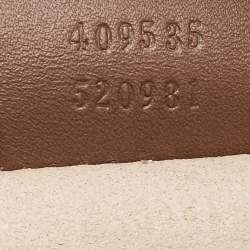 Pre Owned Gucci Beige/Brown GG Supreme Canvas and Leather Mini Blind For Love Shoulder Bag