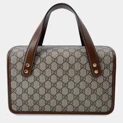 Gucci Small GG Supreme Horsebit 1955 Top Handle
