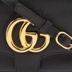 مملوكة مسبقًا Gucci Black Leather Small Arli Shoulder Bag