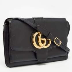 مملوكة مسبقًا Gucci Black Leather Small Arli Shoulder Bag