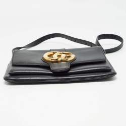 مملوكة مسبقًا Gucci Black Leather Small Arli Shoulder Bag