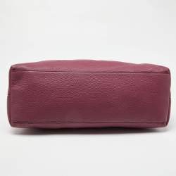 Pre Owned Gucci Pink Pebbled Leather Medium Soho Chain Tote