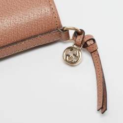 Gucci Beige/Brown GG Canvas and Leather Interlocking G Flap Wallet