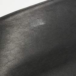 Pre Owned Gucci Black Satin GG Broadway Crystals Clutch