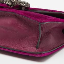 Gucci Purple Velvet and Leather Super Mini Dionysus Chain Bag