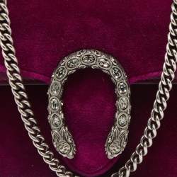 Gucci Purple Velvet and Leather Super Mini Dionysus Chain Bag