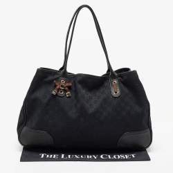 Pre Owned حقيبة يد غوتشي برينسي قماش وجلد جي جي بني/ذهبي