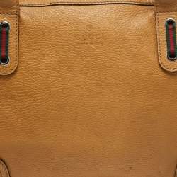 مملوكة مسبقًا Gucci Beige Leather Princy Shopper Tote