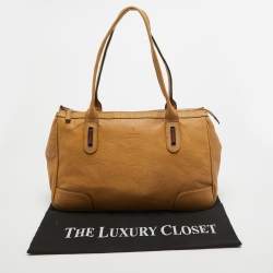 مملوكة مسبقًا Gucci Beige Leather Princy Shopper Tote
