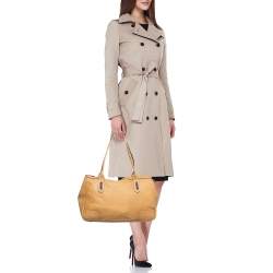 مملوكة مسبقًا Gucci Beige Leather Princy Shopper Tote