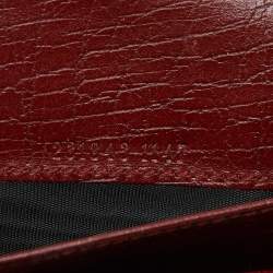 Gucci Brick Leather Soho Studded Continental Wallet