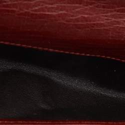 Gucci Brick Leather Soho Studded Continental Wallet