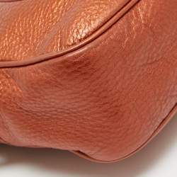 Pre Owned Gucci Copper Brown Leather Small Soho Disco Crossbody Bag