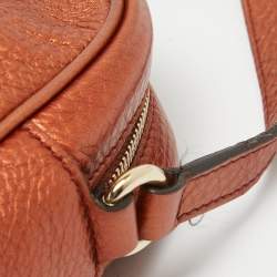 Pre Owned Gucci Copper Brown Leather Small Soho Disco Crossbody Bag