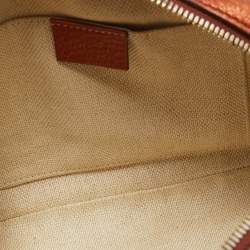 Pre Owned Gucci Copper Brown Leather Small Soho Disco Crossbody Bag