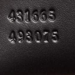 Pre Owned Gucci Beige/Black Leopard Print Calfhair and Leather Medium Sylvie Top Handle Bag