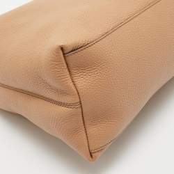 Pre Owned Gucci Tan Leather Medium Soho Chain Shoulder Bag