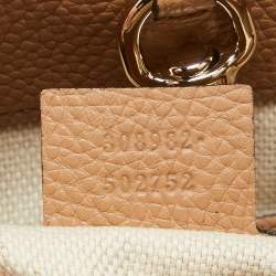 Pre Owned Gucci Tan Leather Medium Soho Chain Shoulder Bag