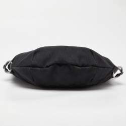 Pre Owned Gucci Black GG Canvas and Leather Hobo