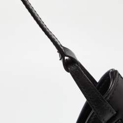 Pre Owned Gucci Black GG Canvas and Leather Hobo