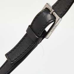 Pre Owned Gucci Black GG Canvas and Leather Hobo