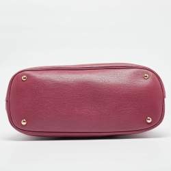 Pre Owned Gucci Rosewood Pink Leather Medium Bright Bit Tote