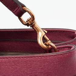 Pre Owned Gucci Rosewood Pink Leather Medium Bright Bit Tote