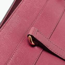 Pre Owned Gucci Rosewood Pink Leather Medium Bright Bit Tote