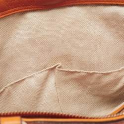 Pre Owned Gucci Dark Yellow Leather Small Soho Tote