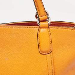 Pre Owned Gucci Dark Yellow Leather Small Soho Tote