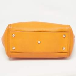 Pre Owned Gucci Dark Yellow Leather Small Soho Tote