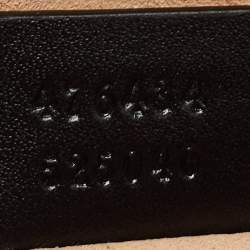 Pre Owned Gucci Black Matelassé Leather GG Marmont Belt Bag