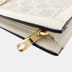 Pre Owned Gucci White leather Ophidia Clutch