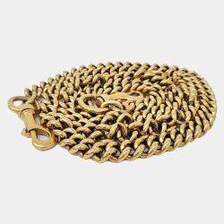 Pre Owned Gucci Red leather Animalier Chain Shoulder Bag 