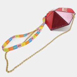 Gucci Multicolor Leather Valentine's Day Small Heart Crossbody Bag