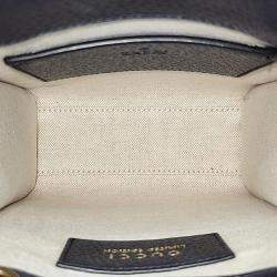 Pre Owned حقيبة يد غوتشي أوفيديا صغيرة كانفاس جي جي أبيض وعاجي/كحلي