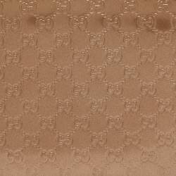 Gucci Bronze Guccissima Patent Leather Zip Around Wallet