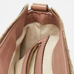 Pre Owned Gucci Pink Patent Leather Soho Working Tote