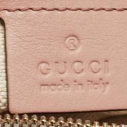 Pre Owned Gucci Pink Patent Leather Soho Working Tote