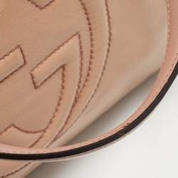 Pre Owned Gucci Pink Patent Leather Soho Working Tote