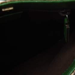 مملوكة مسبقًا Gucci Beige/Green GG Supreme Canvas and Leather Tote